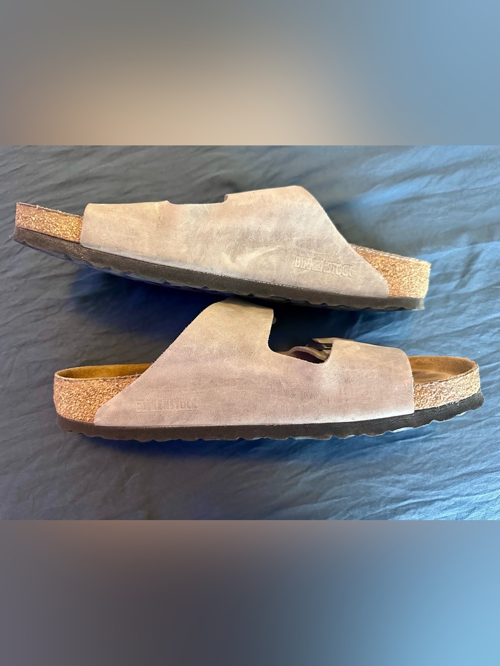 Birkenstock Arizona Sandals gray-ish tan color - Size 43 - Picture 6 of 11